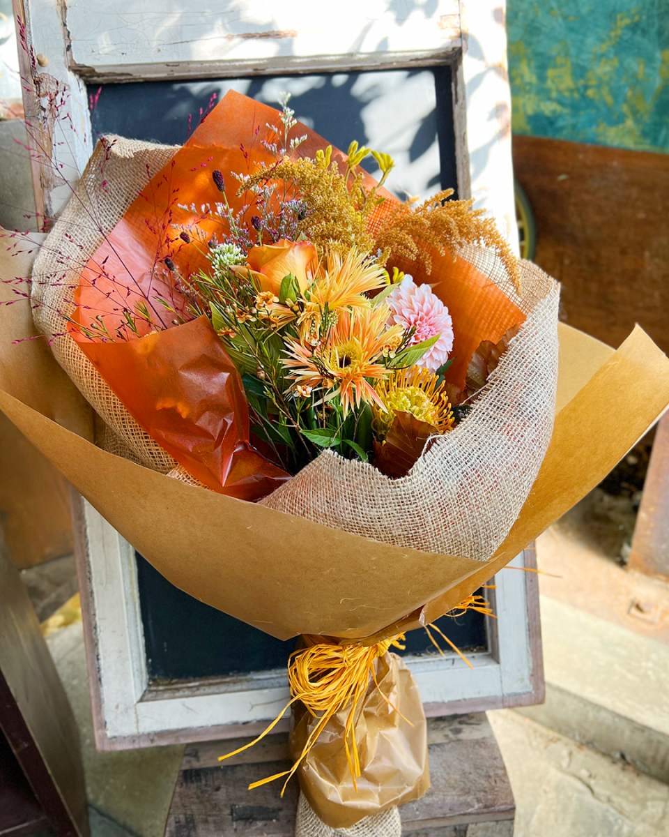 オレンジのお花